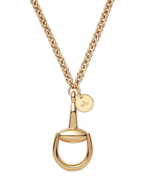 gucci white gold horsebit necklace|Gucci jewelry horsebit collection.